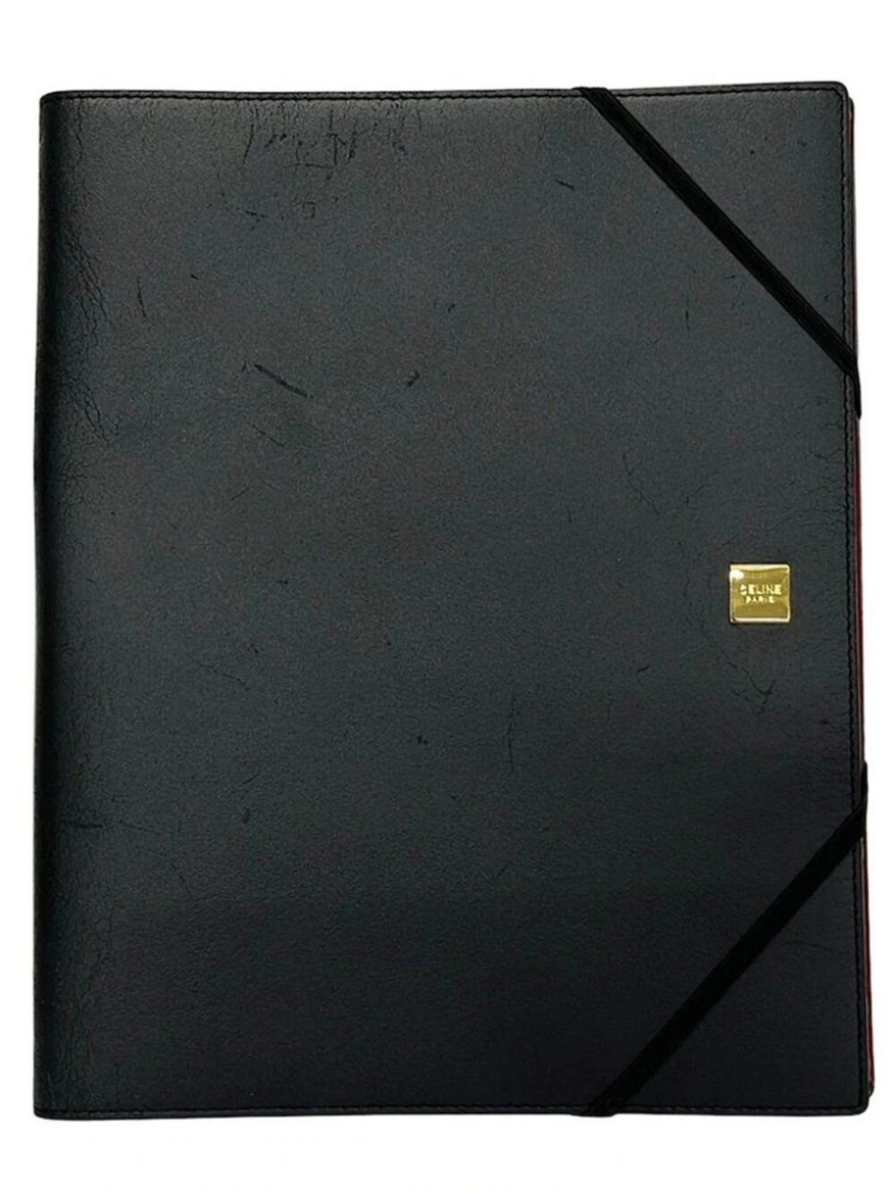 CELINE Black Leather Accessory Case